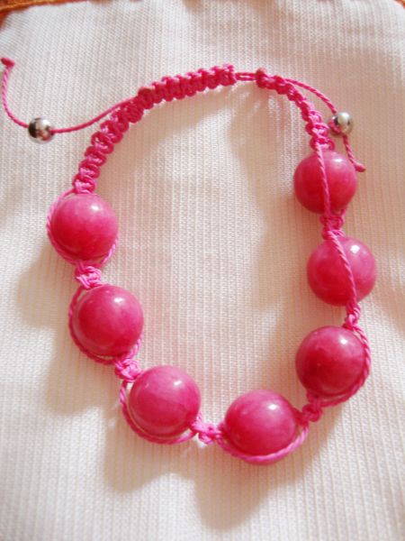 Pulseira de Bolas Pink